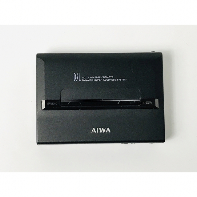 ポータブルカセットプレーヤー AIWA HS-PL50 黒く ポータブルカセットプレーヤー AIWA HS-PL50 黒く