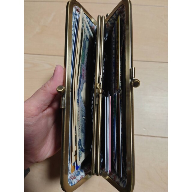 スリム【ピンクベージュ】長財布 ミナペルホネン dop 親子がま口 www