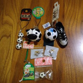 サッカーボール　小物セット(キーホルダー)