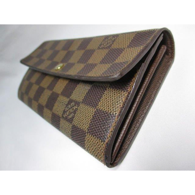 LOUIS VUITTON(ルイヴィトン)のルイヴィトン ダミエ 長財布 ファスナー付き長財布 N61734 中古本物 レディースのファッション小物(財布)の商品写真