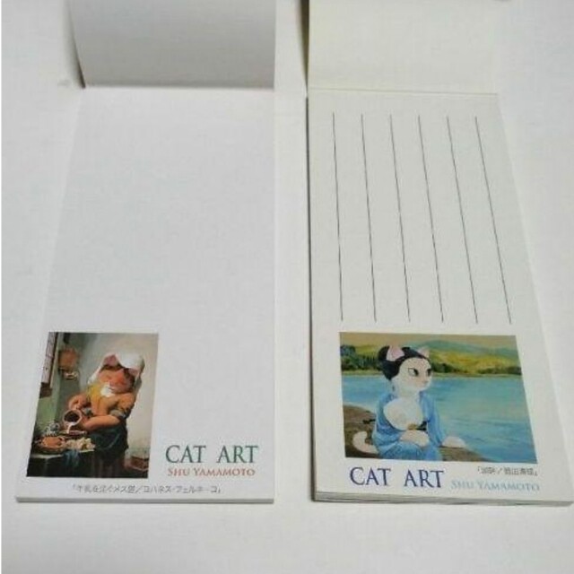 Cat Art 一筆箋 猫 ねこ ネコのコレクション エンタメ/ホビーのアニメグッズ(その他)の商品写真