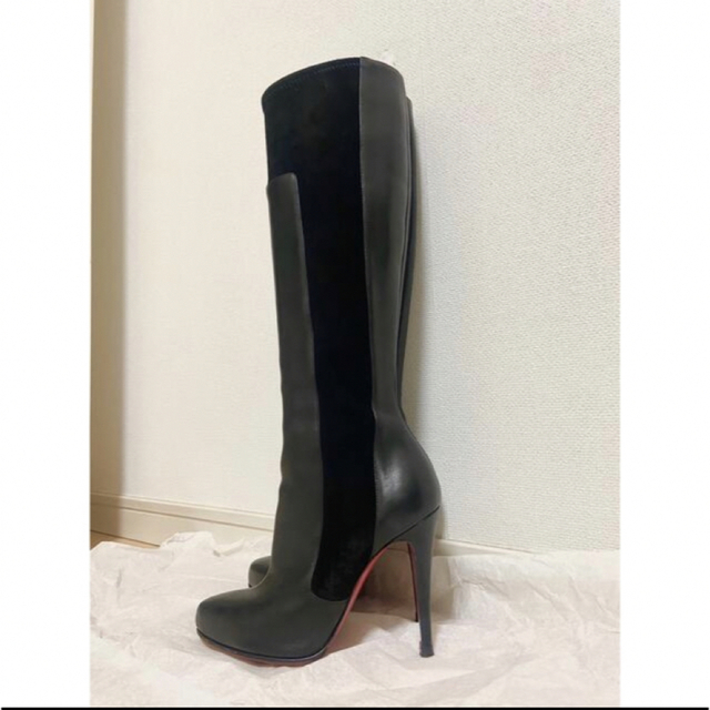 Christian Louboutin スエード ブーツ 美品 ルブタン 黒