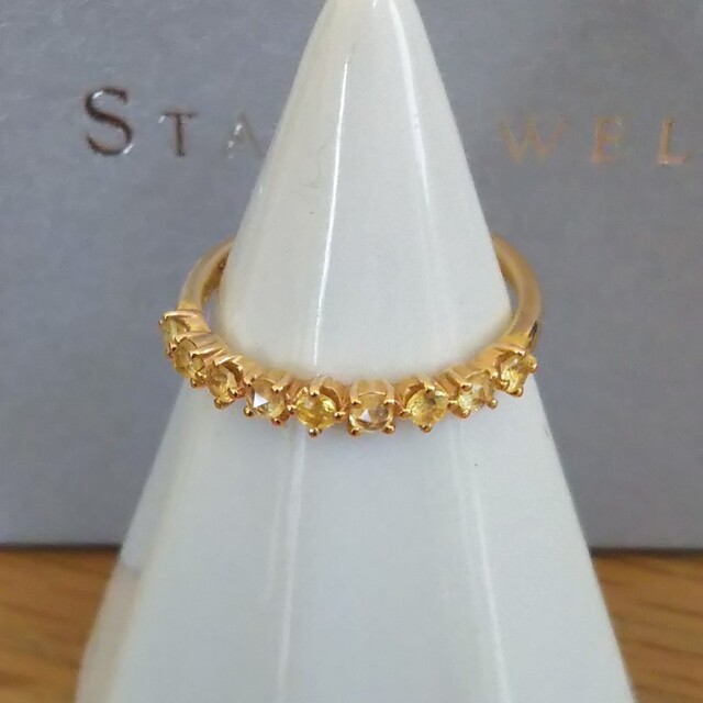 STAR JEWELRY(スタージュエリー)の専用⭐スタージュエリー K18 サファイア リング 9号 ハーフエタニテ 美品 レディースのアクセサリー(リング(指輪))の商品写真