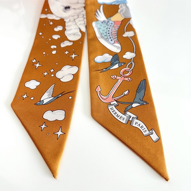 新品 HERMES エルメス ツイリー 《雲の私》-