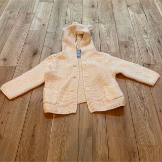 ベビーギャップ(babyGAP)のGAP くま耳カーディガン　70センチ　6-12m(カーディガン/ボレロ)