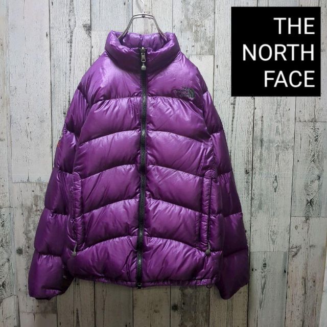 THE NORTH FACE(ザノースフェイス)のノースフェイス　ダウンジャケット　軽量　収納袋 パープル　レディースM レディースのジャケット/アウター(ダウンジャケット)の商品写真