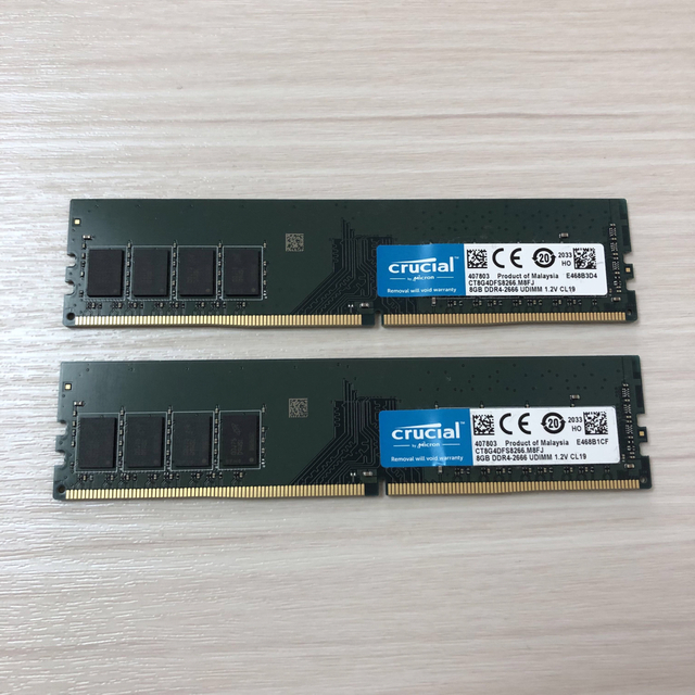 Crucial DDR4-2666 8GB×2枚