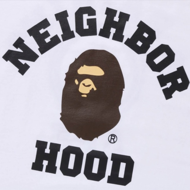 NEIGHBORHOOD(ネイバーフッド)の★新品未使用★ア ベイシングエイプ ネイバーフッド WHITE Mサイズ メンズのトップス(Tシャツ/カットソー(半袖/袖なし))の商品写真