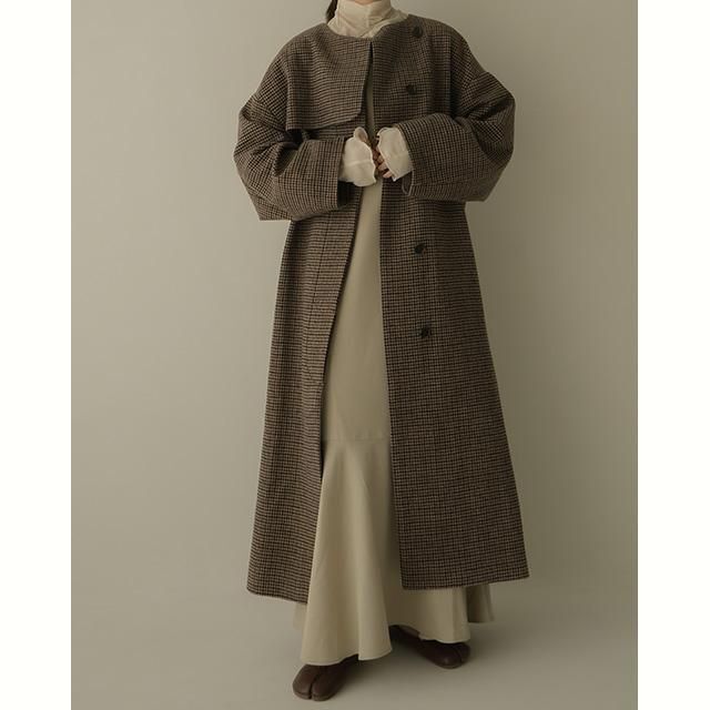 即日発送 新品 Eaphi no collar wool check coatの通販 by ほぼ全品 ...