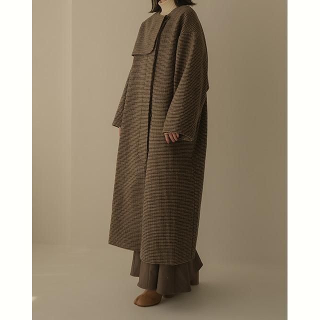 即日発送 新品 Eaphi no collar wool check coatの通販 by ほぼ全品 ...