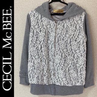 セシルマクビー(CECIL McBEE)の１回着☆セシルマクビーフード付きブルゾンジャケットパーカーマジェスティックレゴン(ブルゾン)