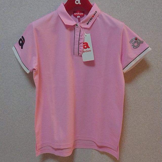 【新品】アルチビオ　半袖ポロシャツ　Mサイズ　ピンク 6