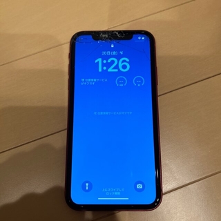 アイフォーン(iPhone)のiPhone xr128G レッド　ジャンク品(スマートフォン本体)