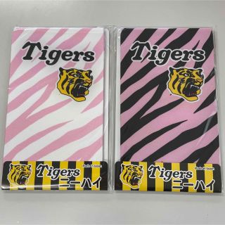 ハンシンタイガース(阪神タイガース)の未使用品 Tigersニーハイソックス 虎柄 ピンク 阪神タイガース 応援グッズ(応援グッズ)