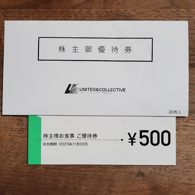 好評セール ユナイテッド コレクティブ 株主優待 15000円分 てけてけの通販 by シラス9716's shop｜ラクマ 