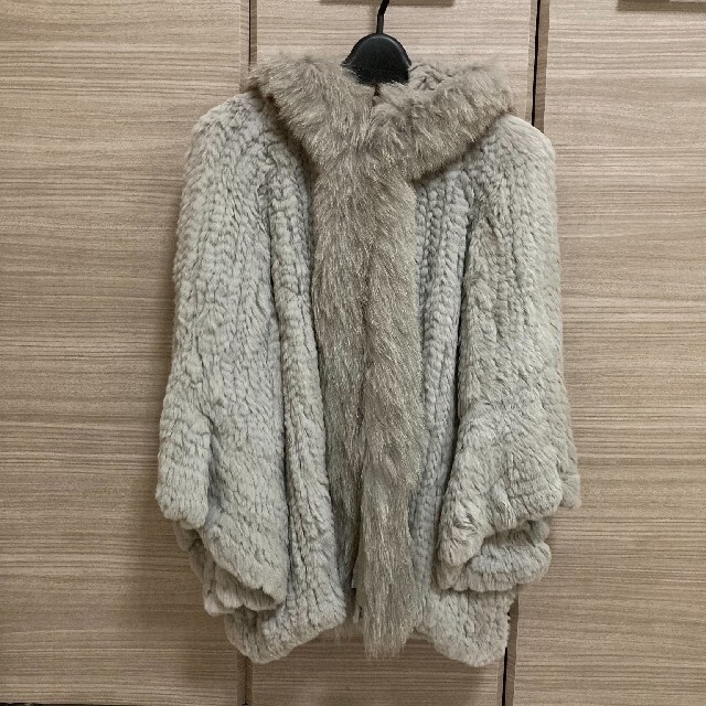 SALE】グレースコンチネンタル ファーコート グレー レディース