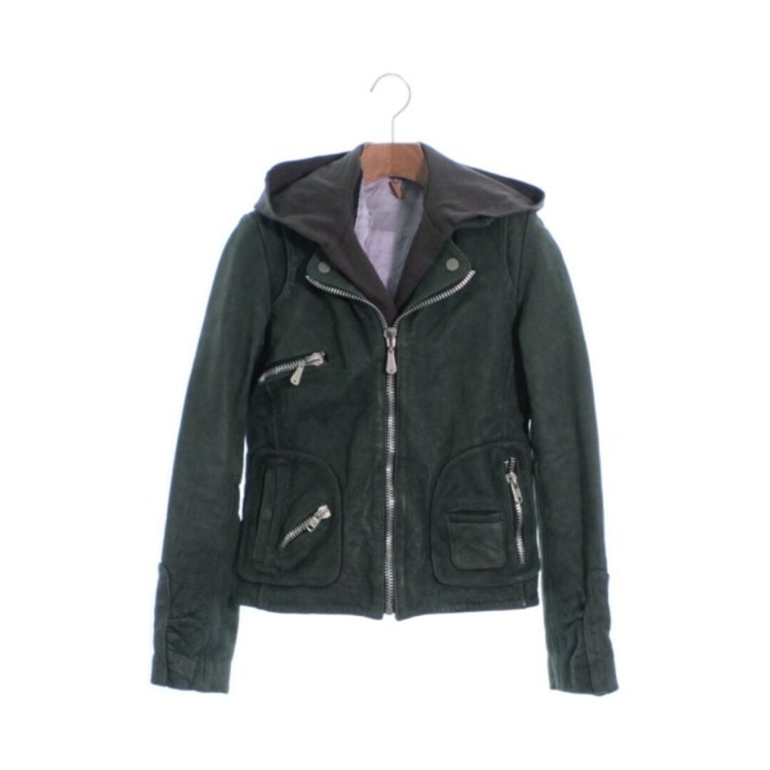 doma ドマ ライダース XS 緑 【古着】【中古】 今月のとっておき 2968