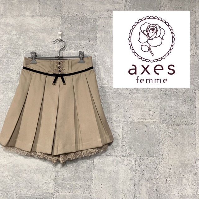 axes femme(アクシーズファム)のaxes femme  プリーツキュロットスカート レディースのパンツ(キュロット)の商品写真