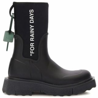 オフホワイト(OFF-WHITE)のOff-white Sponge rainboots レインブーツ 37size(レインブーツ/長靴)