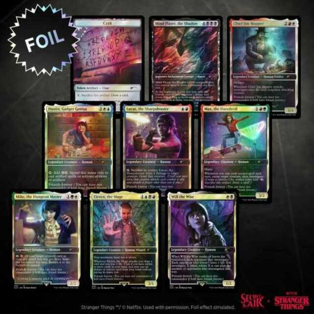 新品　MTG secret lair Secret Lair x Stranger Things　限定商品　シークレットレイヤー　FOIL　海外ドラマ