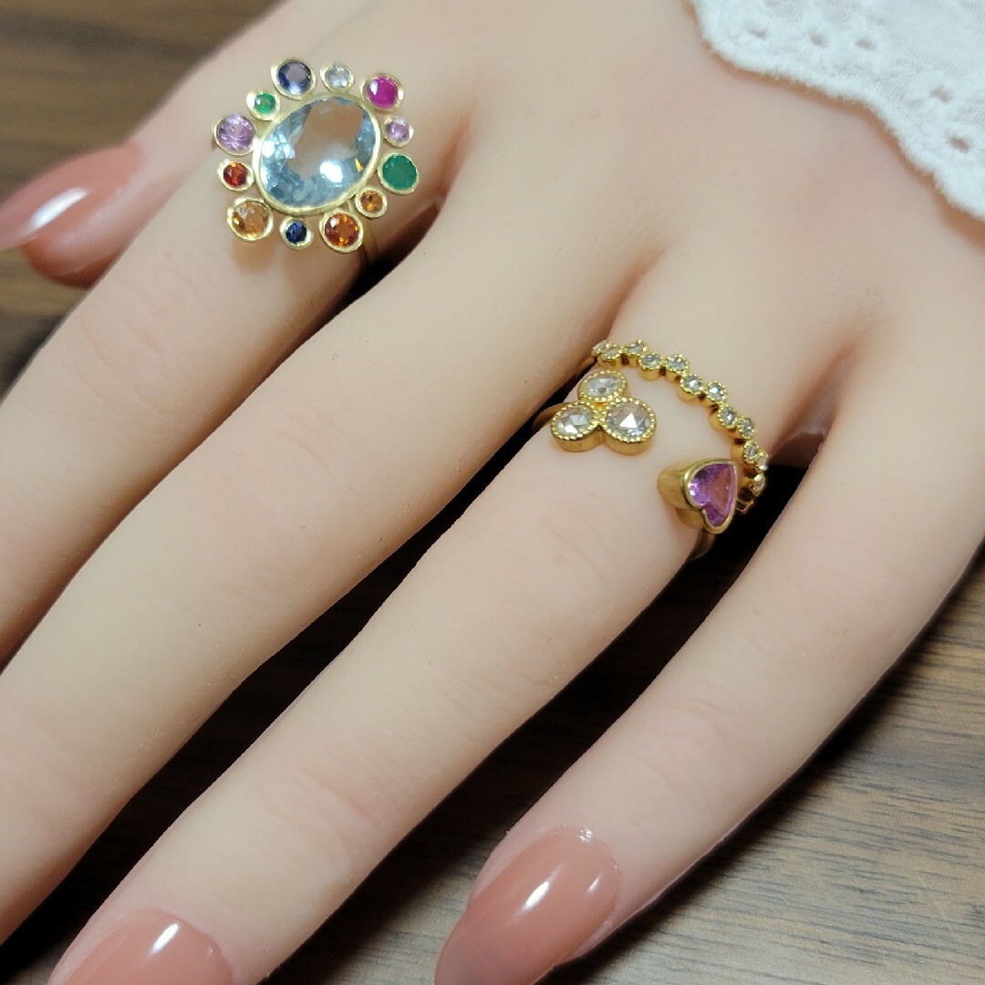 🐰✨ミルウチ ローズカットダイヤモンド リング🐰✨ レディースのアクセサリー(リング(指輪))の商品写真