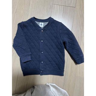 プチバトー(PETIT BATEAU)のプチバトー　中綿カーディガン　18M(カーディガン/ボレロ)