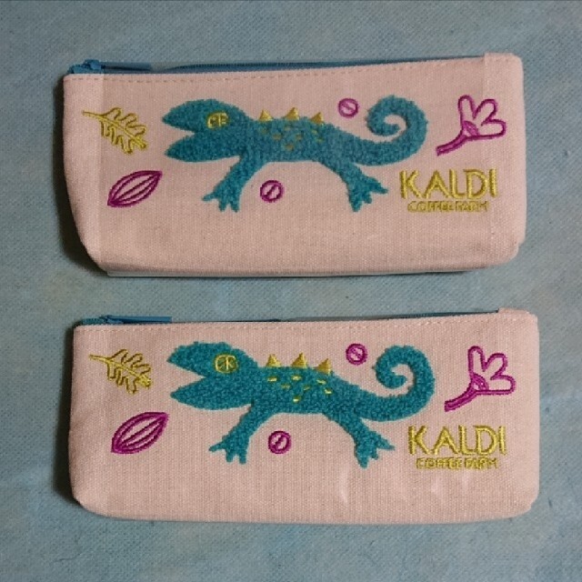 KALDI(カルディ)のトカゲ ペンケース インテリア/住まい/日用品の文房具(ペンケース/筆箱)の商品写真