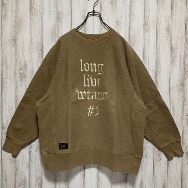Wtaps ダブルタップス 刺繍ロゴ 希少 人気色 ストリート スウェット