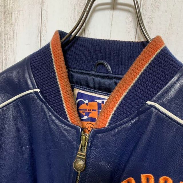 全刺繍 ビンテージ NFL G3 BRONCOS レザージャケット crocco