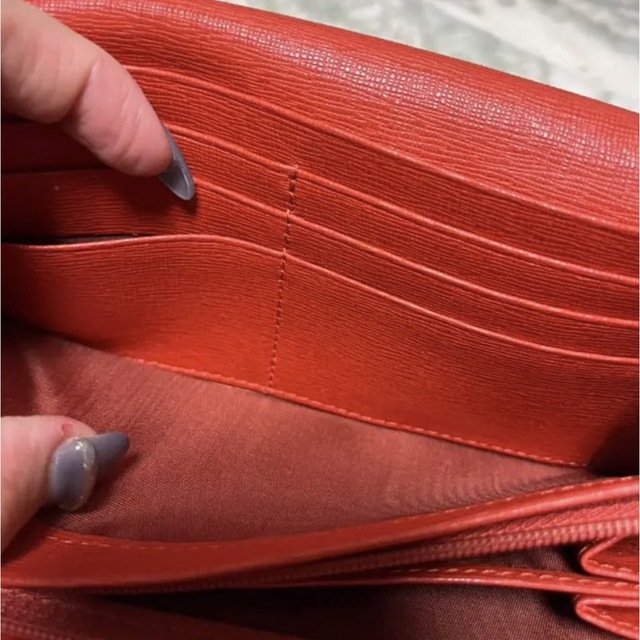 Furla(フルラ)のフルラ　FURLA 長財布　オレンジ　ブラウン レディースのファッション小物(財布)の商品写真