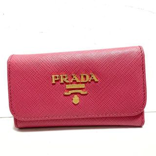 プラダ(PRADA)のプラダ キーケース新品同様  - ピンク(キーケース)