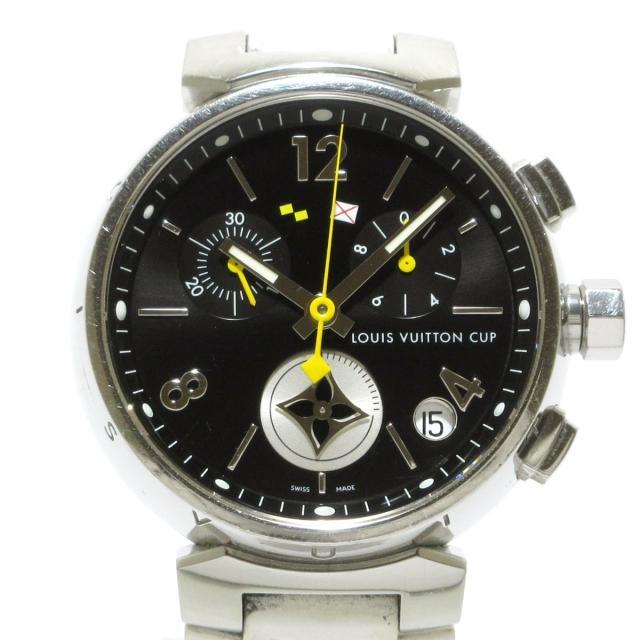 LOUIS VUITTON - ヴィトン 腕時計 Q11BG メンズ 黒