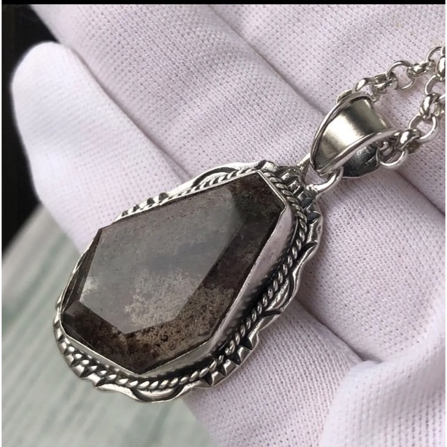 天然石　シルバーネックレス　925 ロングチェーン　60㎝ レディースのアクセサリー(ネックレス)の商品写真