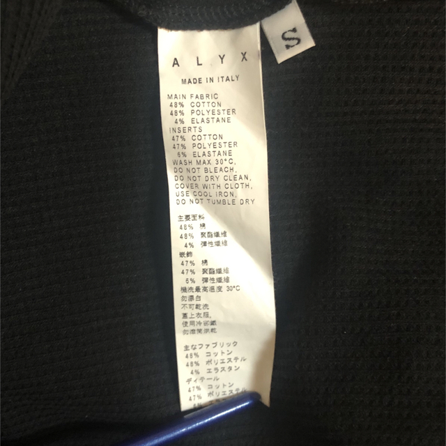 【ALYX】　ロゴ　ワッフル地　Tシャツ　Sサイズ メンズのトップス(Tシャツ/カットソー(半袖/袖なし))の商品写真