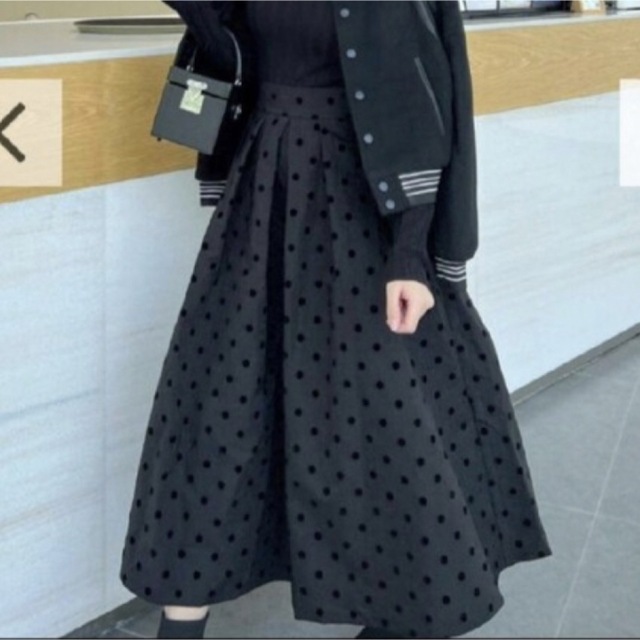 BIRTHDAYBASH 　DOT VOLUME SKIRT