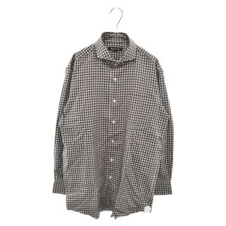 アクアスキュータム(AQUA SCUTUM)のAquascutum アクアスキュータム 長袖チェックシャツ ブラウン ボタンシャツ(シャツ)