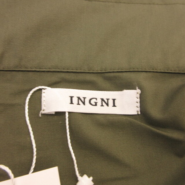 INGNI(イング)のイング INGNI ミリタリーベスト ジップアップ カーキ 緑 M  レディースのトップス(ベスト/ジレ)の商品写真