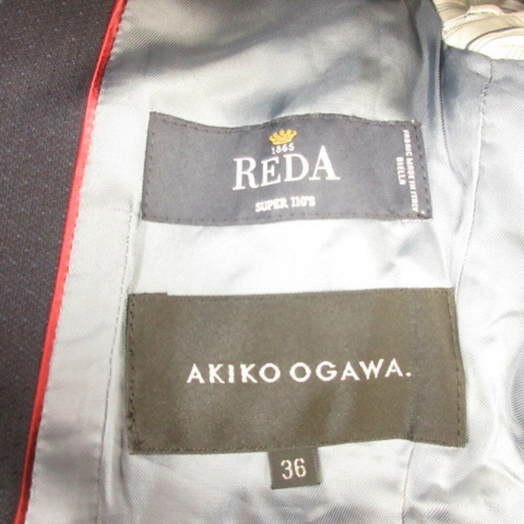 アキコ オガワ REDA テーラードジャケット 長袖 紺 36 - その他