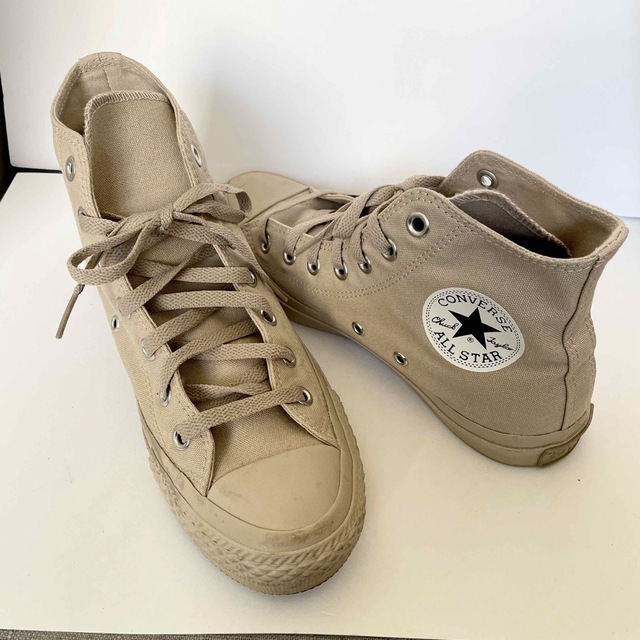 ALL STAR（CONVERSE）(オールスター)のコンバース converse オールスタースニーカー ベージュ 24.5 レディースの靴/シューズ(スニーカー)の商品写真