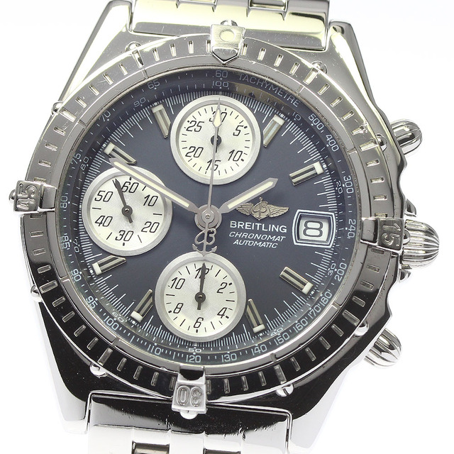 2022超人気 BREITLING - 【BREITLING】ブライトリング クロノマット クロノグラフ デイト A13050.1 自動巻き メンズ_731439 腕時計(アナログ)
