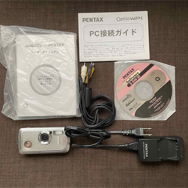 PENTAX(ペンタックス)のPENTAX Optio WPI シルバー　防水コンパクトデジタルカメラ スマホ/家電/カメラのカメラ(コンパクトデジタルカメラ)の商品写真