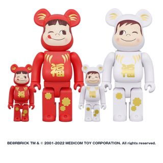 ベアブリック(BE@RBRICK)のBE＠RBRICK 達磨 ペコちゃん & ポコちゃん 100% & 400% (その他)