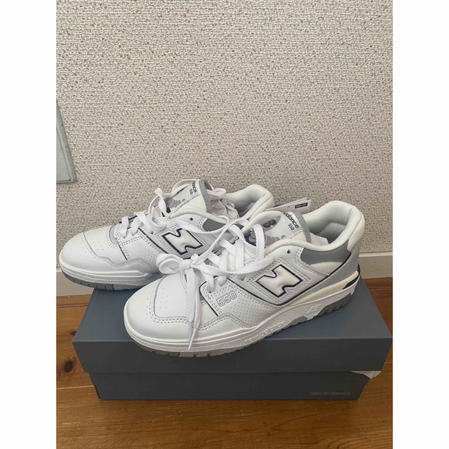 ニューバランス　New Balance　BB550 PWA  グレー　23cmホワイト×グレー230cm