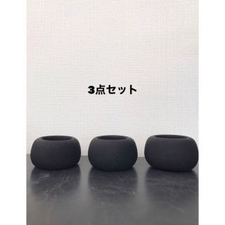 マットブラックセメント植木鉢3個セット(プランター)