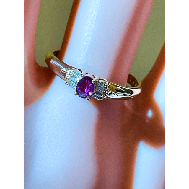 送料無料(北海道・沖縄県除く!) ☆K18 ルビー0.22ct&ダイヤリング