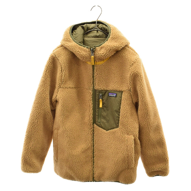 PATAGONIA パタゴニア 20AW リバーシブルレディフレディフーディ ジップアップ中綿ジャケット カーキ キッズ 68095FA20460センチ肩幅