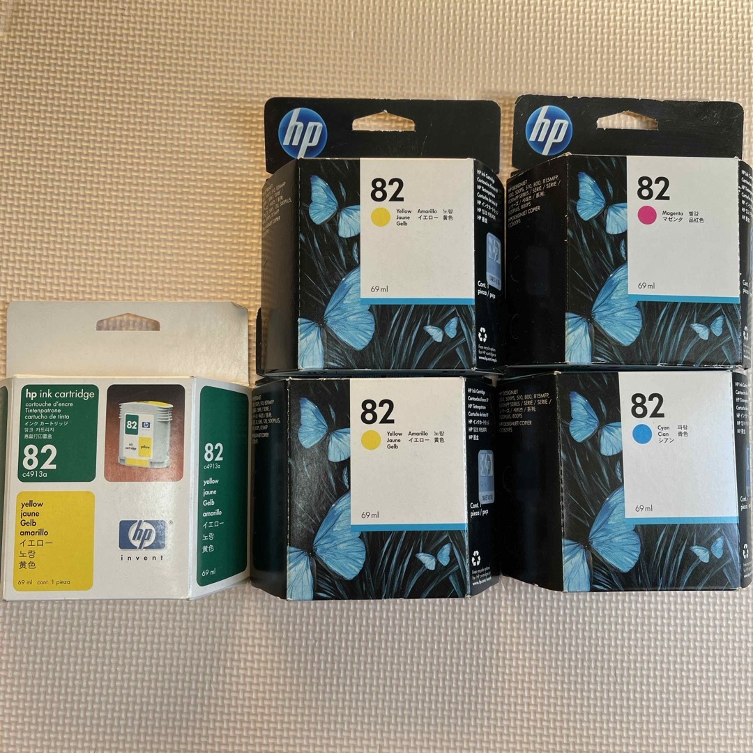 HP(ヒューレットパッカード)のHP インク82   5個セット インテリア/住まい/日用品のオフィス用品(オフィス用品一般)の商品写真