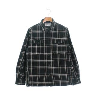 ササフラス(SASSAFRAS)のSASSAFRAS ササフラス カジュアルシャツ S 黒xベージュ系(チェック) 【古着】【中古】(シャツ)