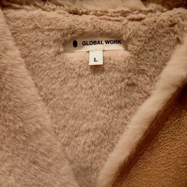 GLOBAL WORK(グローバルワーク)のグローバルワーク ふわふわ ムートンコート 160cm キッズ/ベビー/マタニティのキッズ服女の子用(90cm~)(コート)の商品写真
