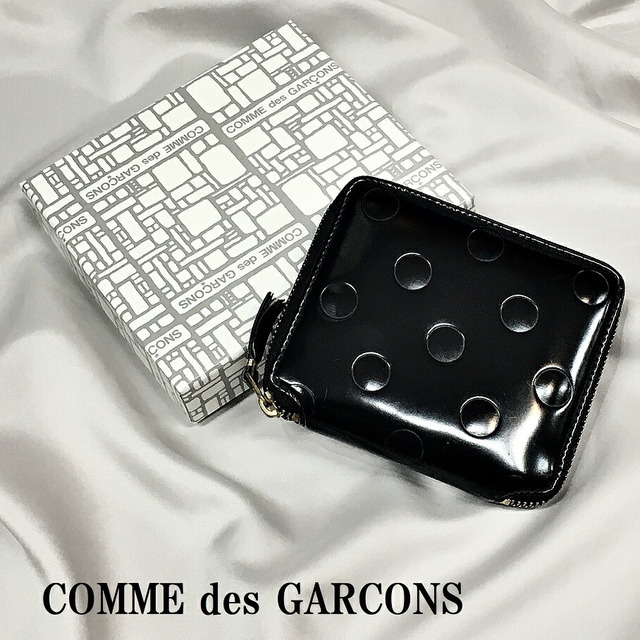 コムデギャルソン COMME des GARCONS エナメルレザー ドットエンボス【004】